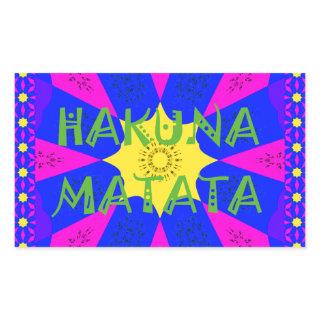 Hakuna Matata Beautiful Amazing Design Colors Rectangular Sticker