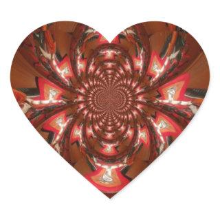 Hakuna Matata Halloween Mask Kaleidoscope Abstract Heart Sticker