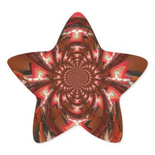 Hakuna Matata Halloween Mask Kaleidoscope Abstract Star Sticker