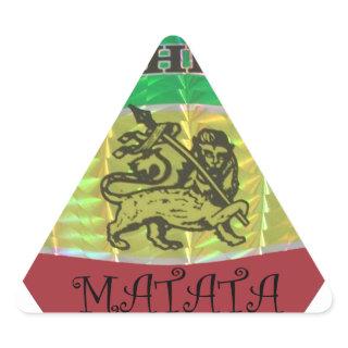 Hakuna Matata I love Ethiopia Colors.png Triangle Sticker