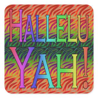 Hallelu Yah! Square Sticker