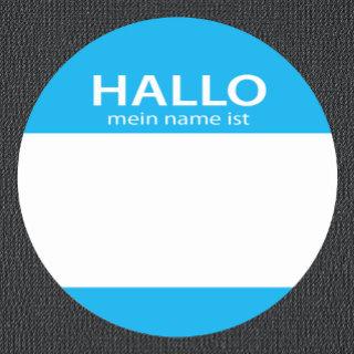 Hallo Mein Name Ist German hello name tag