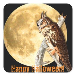 Halloween Audubon Long-eared Owl Stickers