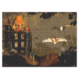 Halloween Bats and Skeleton Decoupage Tissue Paper