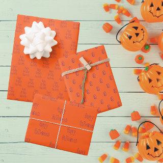 Halloween Birthday Party Name And Age Orange  Sheets