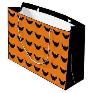 Halloween Black Bat Large Gift Bag