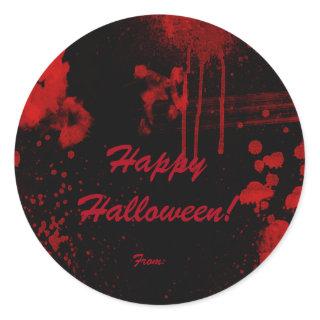 Halloween Blood Splatters Costume Party Favor Classic Round Sticker