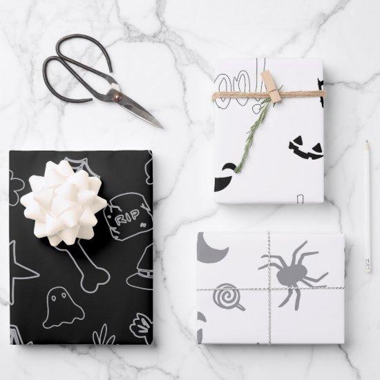 Halloween Boo! Black White  Sheets