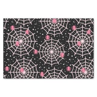 Halloween Cobwebs & Spiders Pattern Tissue Paper