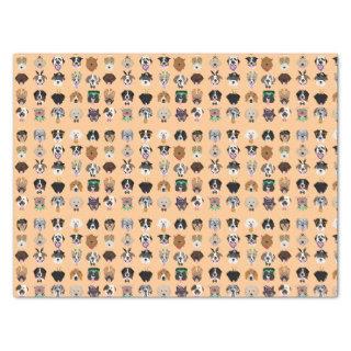 Halloween Dog Faces Pattern Tissue Paper