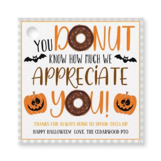 Halloween Donut Gift Tag