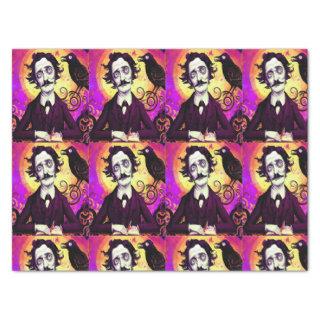 Halloween, Edgar Allen Poe, Raven, Nevermore Tissue Paper