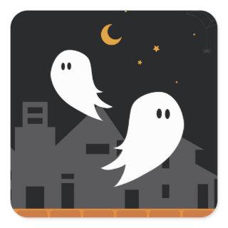 Halloween ghost town Sticker