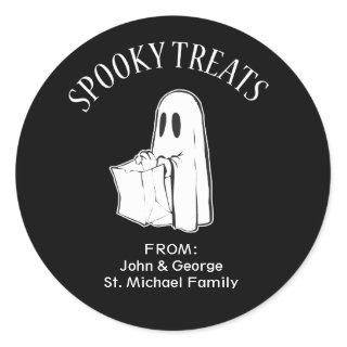 Halloween Ghost Trick or Treat Labels