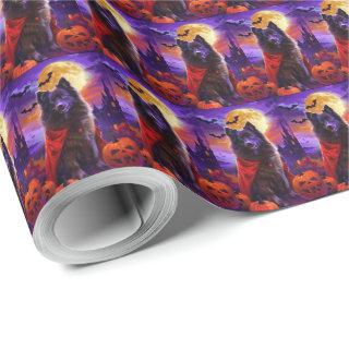 Halloween Keeshond Vampire Pumpkins Scary