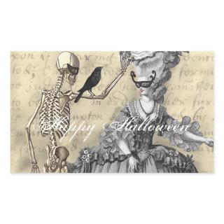 Halloween Masquerade Ball Rectangular Sticker