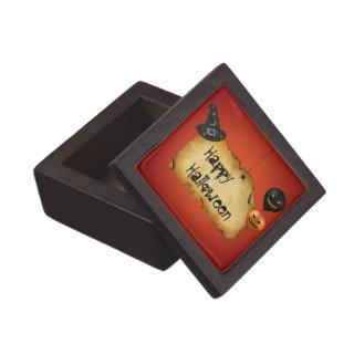 Halloween Old Parchment Greeting Jewelry Box