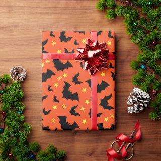 Halloween Orange Black Minimal Pattern