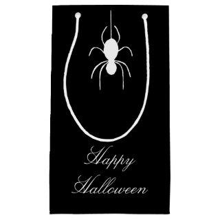 Halloween Party Cute Spider Black White Small Gift Bag