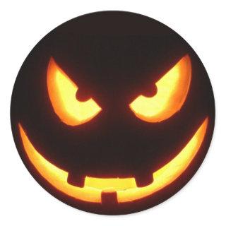 Halloween pumpkin face stickers