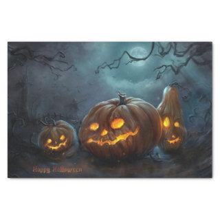 Halloween Pumpkin Tissue Paper Sheets