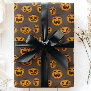 Halloween Pumpkins Laughing Jack O'Lantern Pattern