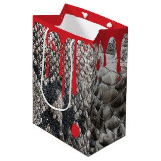 Halloween Python Snake Skin - Gory Dripping Blood Medium Gift Bag