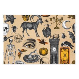 Halloween Retro Creepy Decoration Gift Pattern  Sheets