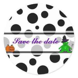 Halloween Save the dater Stickers