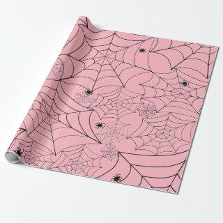 halloween spider web pastel pink spiderweb