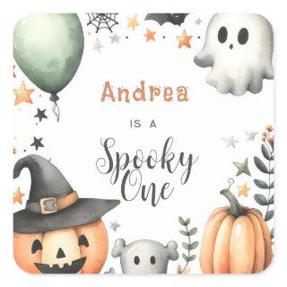 Halloween Spooky first one Square Sticker