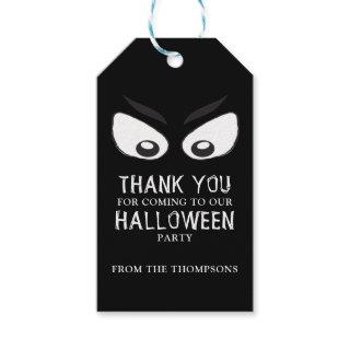 Halloween Spooky Scary Ghost Eyes Thank you Gift Tags
