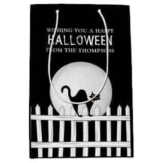 Halloween Spooky Scary Spooky Black Cat Cute Medium Gift Bag