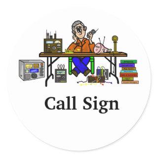 Hamfest Seller Stickers or Name Tags Customize It!