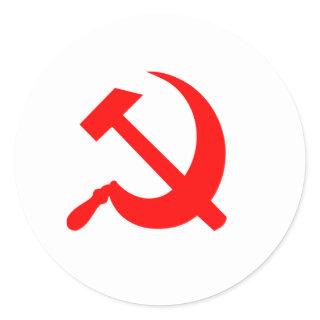Hammer and Sickle Classic Round Sticker