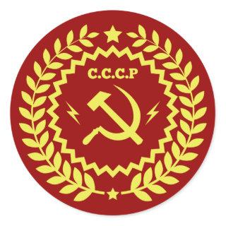 Hammer & Sickle CCCP Badge Stickers