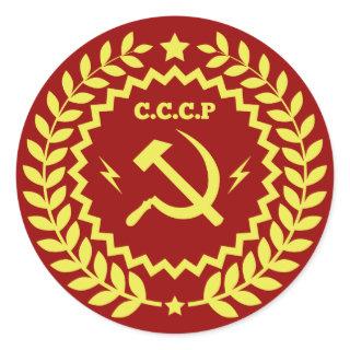 Hammer & Sickle CCCP Badge Stickers