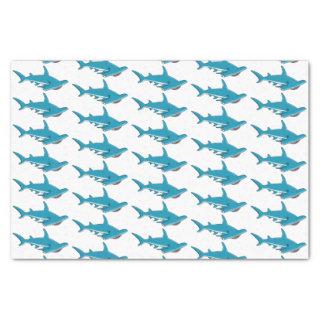 Hammerhead shark cartoon illustration tissue paper