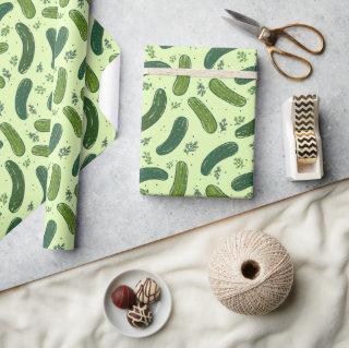 Hand Drawn Dill Pickle Pattern