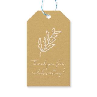 Hand Drawn Floral Botanical Scribble Bridal Shower Gift Tags