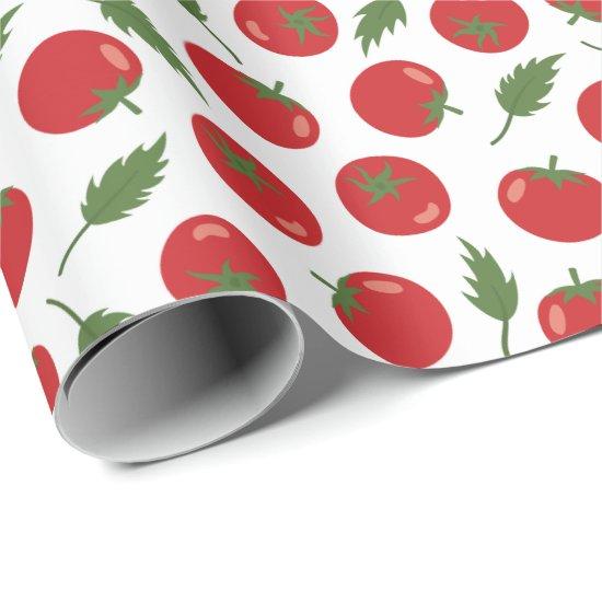Hand Drawn Red Tomato Pattern