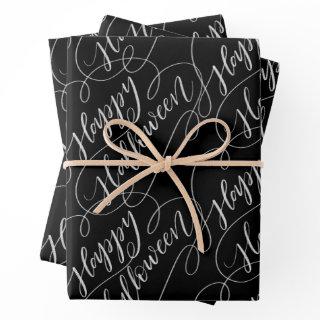 Hand-lettered Happy Halloween  Sheets