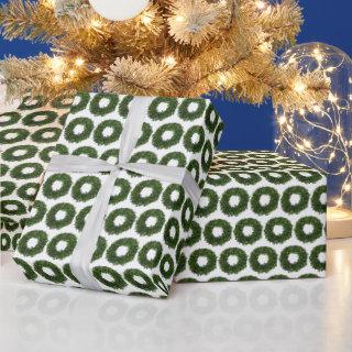 Hand Painted Boxwood Wreath Pattern Christmas