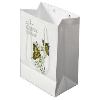 Hand painted Swallow tail gift bag