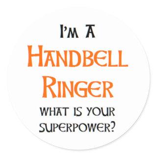 handbell ringer classic round sticker