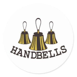 Handbells Classic Round Sticker