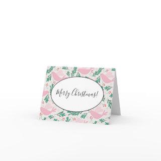 Handmade Christmas Dove of Peace Olive Branch Note Card