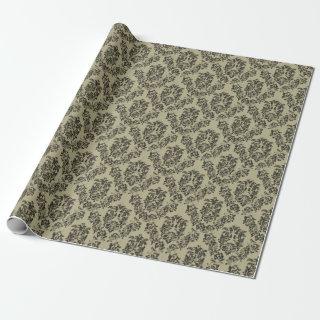 Handmade damask pattern: vintage ornament.