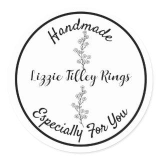 Handmade Especially For You. Editable Classic Round Sticker