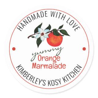 Handmade with Love  Orange Marmalade Label